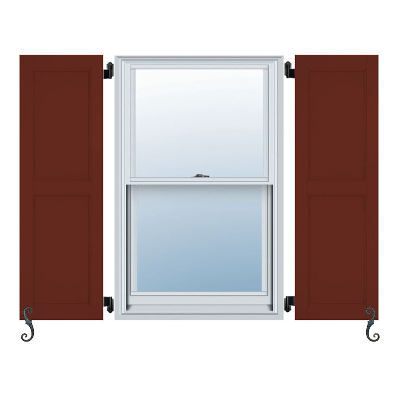 Ensemble de deux panneaux plats Atlantic, Cuivre rouge Roycraft, 15 po, 59 po
