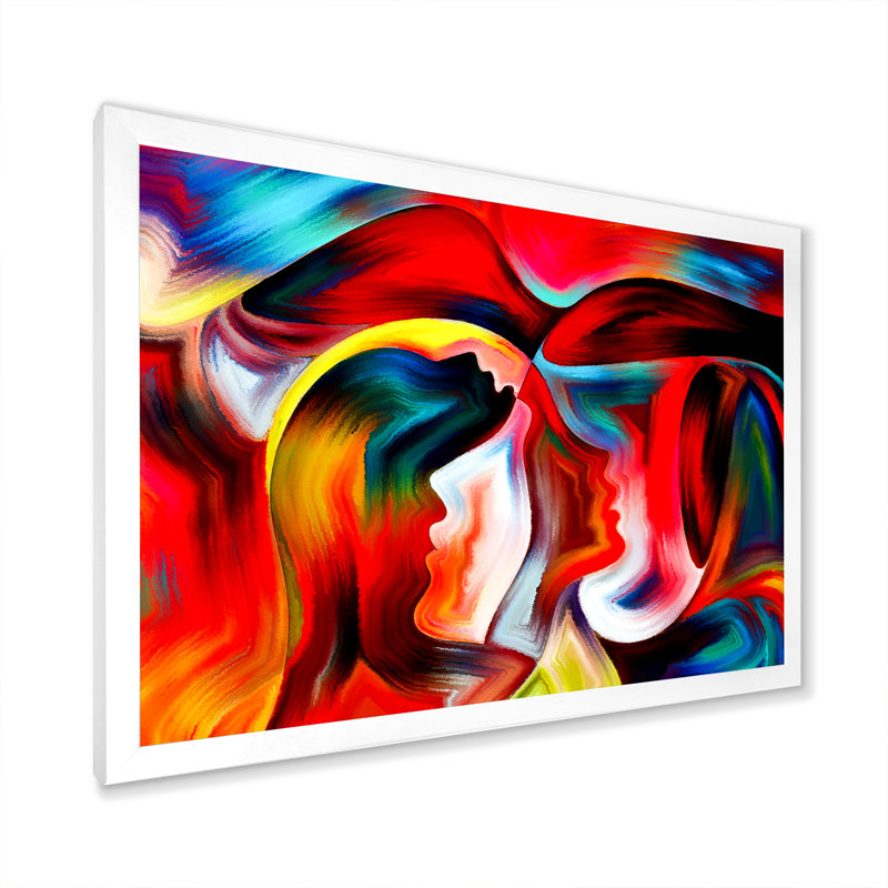 «Visualisation of Inner Ii», reproduction d'art sur toile encadrée, H 24 po x l 36 po x P 1 po, Cadre blanc