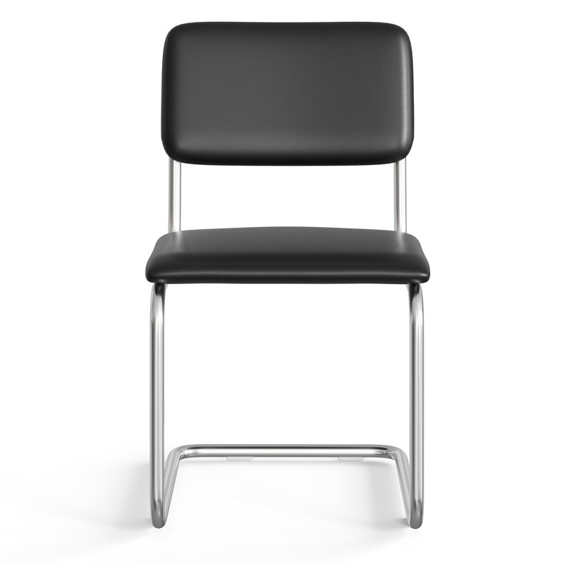 Walsh Vegan Leather Dining Chair, Midnight Black Vegan Leather