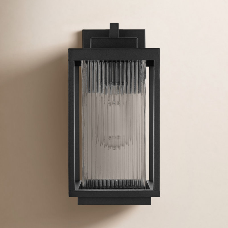 Melbourne 6 Inch Outdoor Wall Sconce in Black