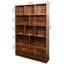 4 bibliothèques de 71,04 po de hauteur avec 10 et 3 portes, armoire à bibliothèque ouverte pour la salle d'étude, le bureau et le bureau de rangement cubique, intérieur spacieux