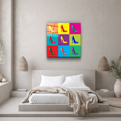 Élégante peinture décorative en verre trempé, 40 x 40 po | 100% verre trempé, épaisseur: 0,16 pouce | Impression UV pour des couleurs éclatantes et une durabilité | Parfait pour la décoration intérieure et les amateurs d'art