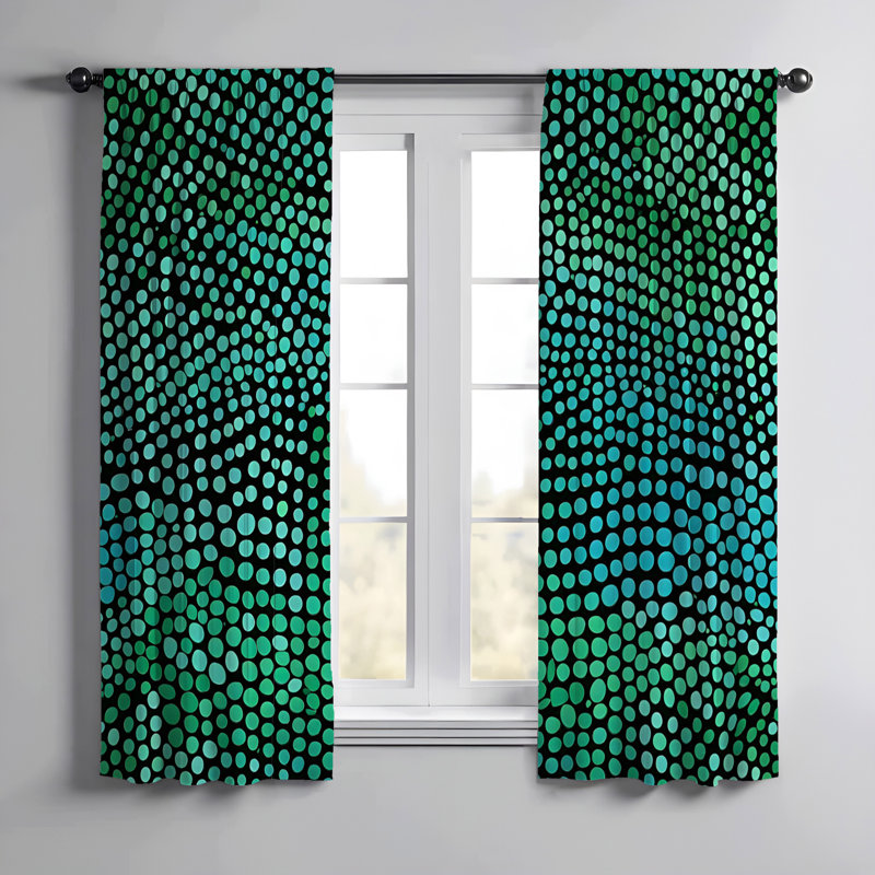 Paire de rideaux semi-transparents en polyester Selba, L 20 po x L 52 po