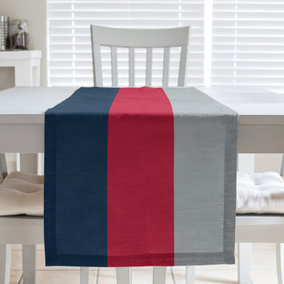 Houston Throwback Football Stripes Table Runner