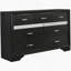 Commode 9 tiroirs noire-1891909919
