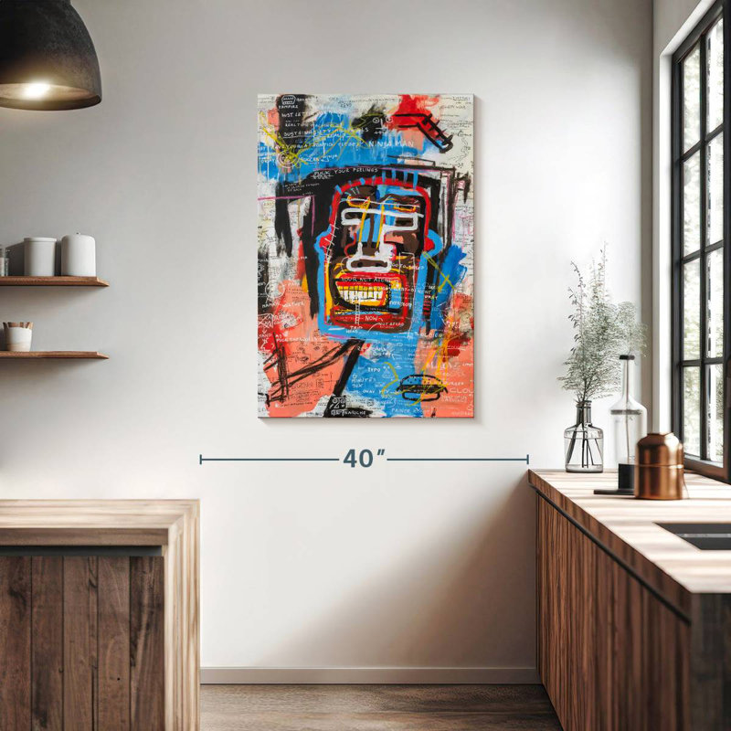 Avery Ninja Face, 39" H x 26" W