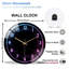 Horloge murale néon, horloge murale 12 po