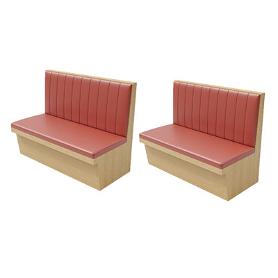 Banc rembourré en similicuir Nordic Modern