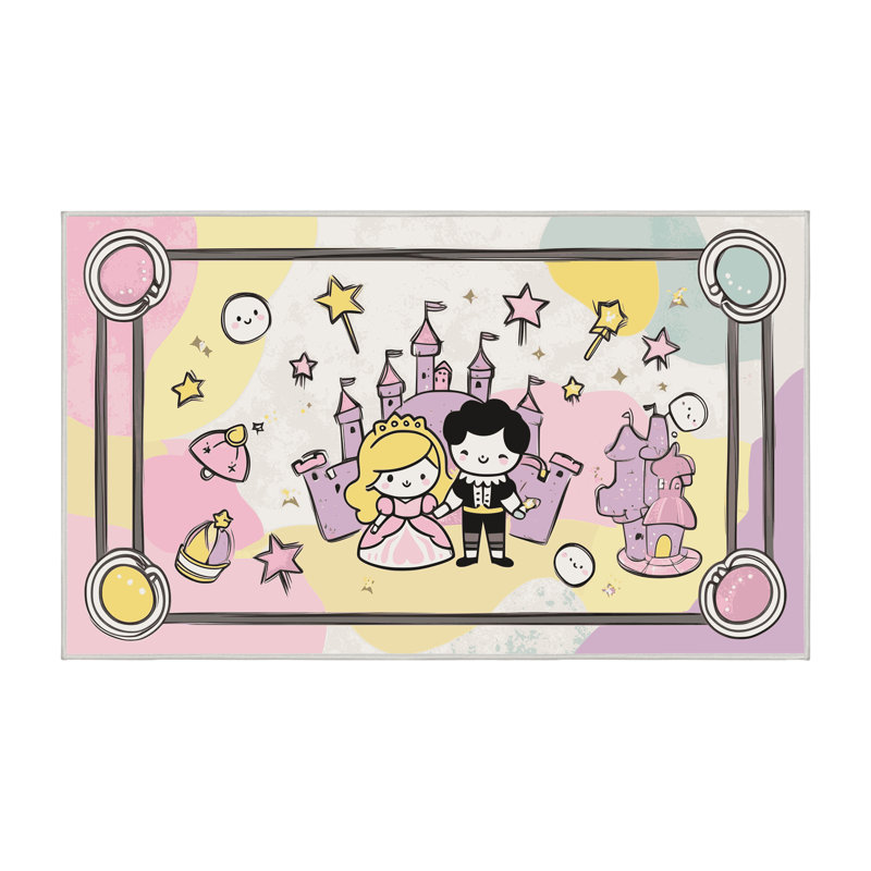 Tapis fantaisie East Urban Home, Rectangulaire 8 pi x 10 pi