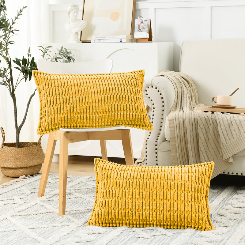  Housse pour repose-pieds Boucle, Jaune, Rectangle H 14 po x l 24 po