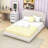 Luxurious Teddy Fleece Upholstered Platform Bed with Curve-Shaped Design-1157694302-1157694288
