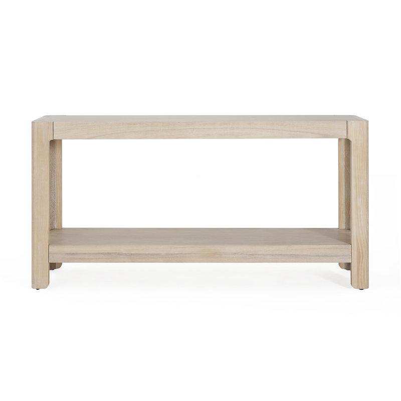Mirod Modern Farmhouse Console Table, Natural Wood