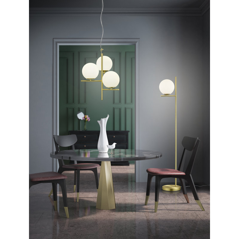 Oavia 150cm Novelty Floor Lamp, Brass Matte