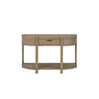 Console incurvée à 1 tiroir - Caramel