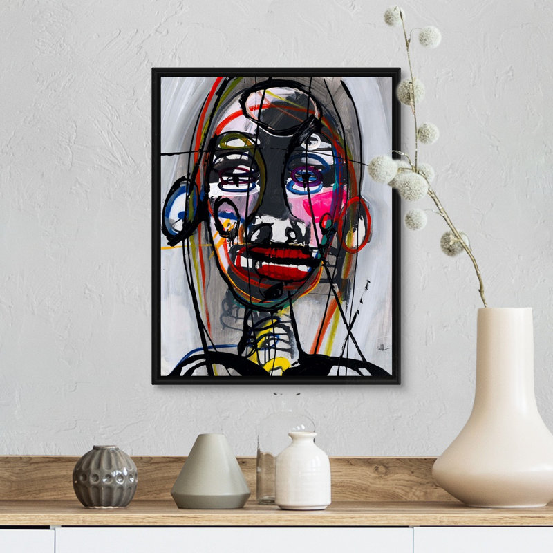 Reproduction d'art sur toile, Cadre flottant noir, H 16 po x l 13 po x P 1,75 po