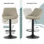 Swivel Adjustable Height Counter Stool with Metal Frame-1411078360