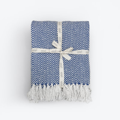 Audley Chevron Herringbone Throw Blanket