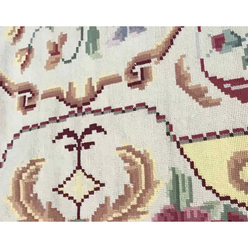 Wool Floral Area Rug, Rectangle 11'10" x 17'1"