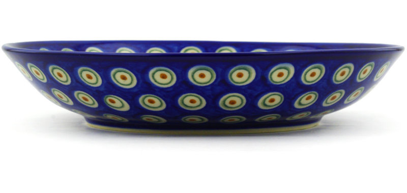 Flowering Peacock Stoneware Pasta Bowl