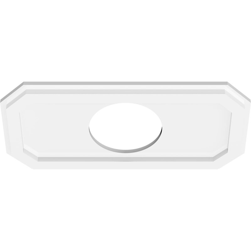 Médaillon de plafond contemporain en PVC Emerald, H 1 po x l 24 po x P 12 po