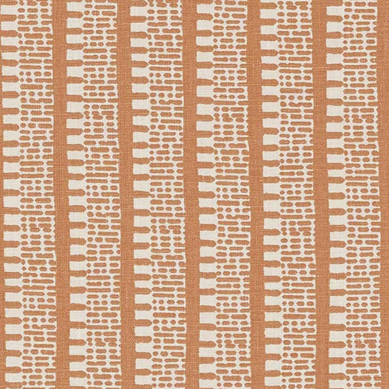 Schumacher x Veere Grenney Kiosk Fabric, Burnt Orange