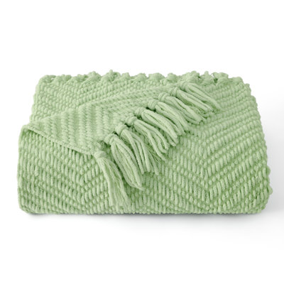 Cozy Winter Collection Bedsure Knit Woven Blanket