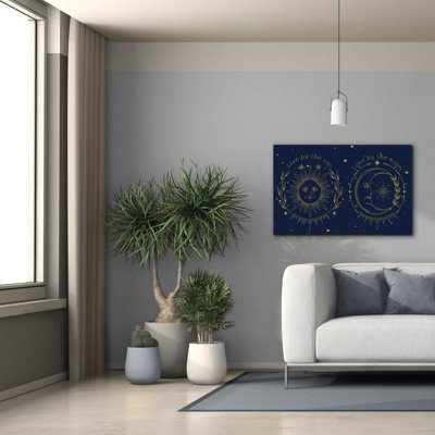 'Celestial Gold B' by Jean Plout Canvas Wall Art