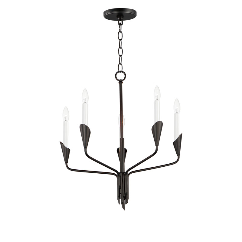 Azaireyah 5 - Light Steel Dimmable Chandelier