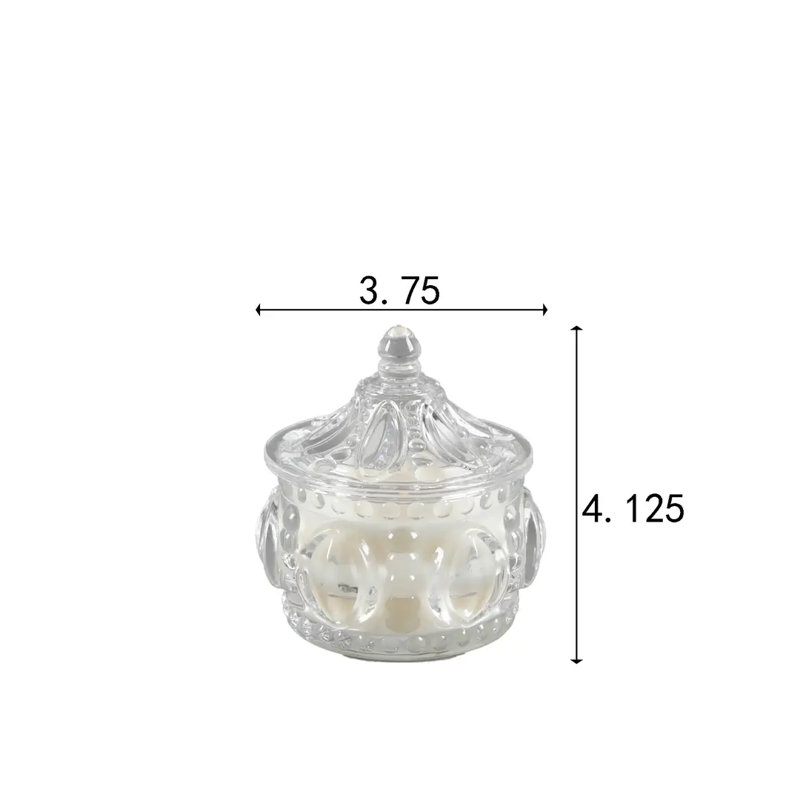 Bougie en verre 3,75 "nuage de vanille 5 oz