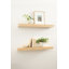 Large tablette flottante pour mur