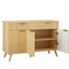 Buffet moderne cannelé avec tablettes réglables