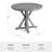 Martha Stewart Bedford 36" All-Weather Aluminum Patio Table With Trestle Base-124405082