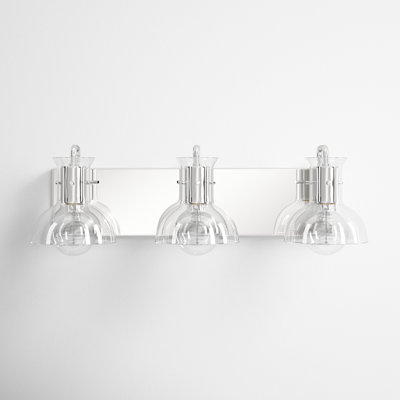 Luke 3 Light Transparent Vanity Light