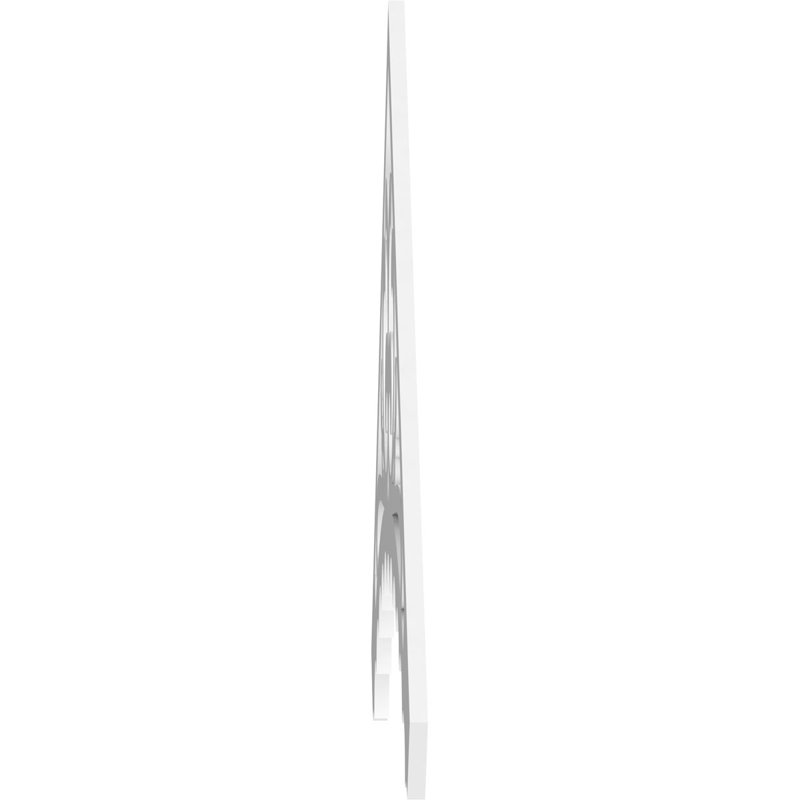 Pignon en PVC de qualité architecturale Genova, H 42 po x l 72 po x P 1 po, 14 / 12