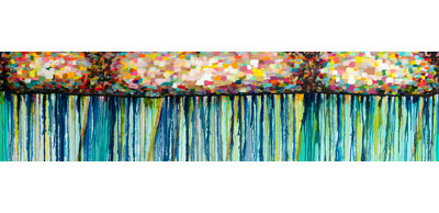 « summer lightning-narrow »-reproduction d’art sur toile tendue