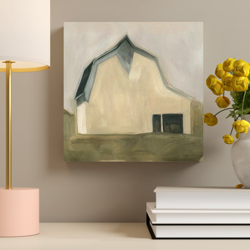 «Serene Barn IV», peinture sur toile, Toile tendue, H 24 po x l 24 po x P 1,25 po