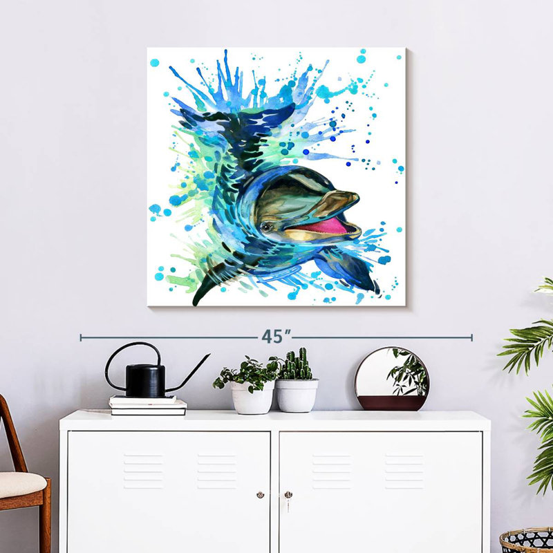 Brampt Splashing Dolphin, 30'' H x 30'' W