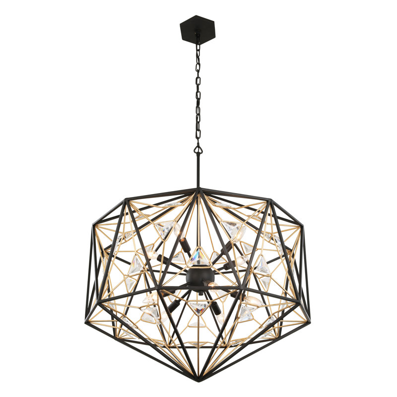 Luminaire suspendu 10 lumières Marcia, 10