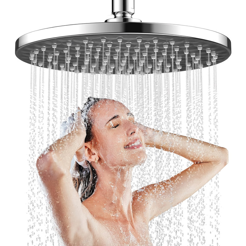 Pomme de douche ronde et réglable
