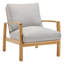 Fauteuil de jardin en bois d'eucalyptus Orlean