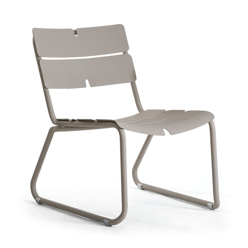 Corail Patio Chair with Cushions, Gray, No Cushion