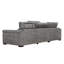Lucious Grey Double Slider Power Sectional Sofa w/ Storage LAF Chaise-56185427