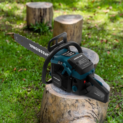 58CC Gasoline Chainsaw, Cutting Wood Gas Sawing