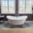 59" x 28" Clawfoot Soaking Acrylic Bathtub-51226569-61051263