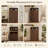 Luxury Walnut Shoe Storage Cabinet - 3 Tilt-Out Compartments & Open Display Shelf-2017285839-2017285832