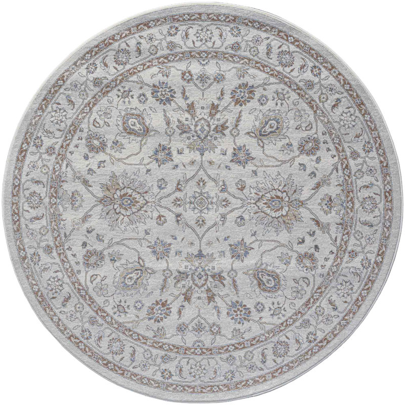 Meeks Oriental Area Rug, Round 160cm