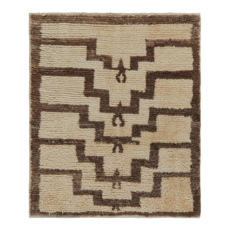 One-of-a-Kind Rectangle 3'9" X 4'6" Hand Knotted Area Rug