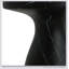 Table d'appoint d'extérieur en travertin MGO durable et élégante, béton léger avec motif de marbre noir élégant