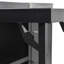 Grande table de barbecue 72,4 po en métal pour grand gros œuf vert avec table de préparation pliable, tablettes réglables, étagère à épices