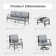 Akadian 9 - Person Patio Conversation Set with 2 Swivel Lounge Chairs
